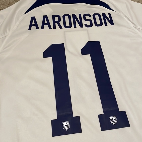 Nike Brenden Aaronson USMNT Home Jersey 2022 men size L BNWT - Picture 5 of 6